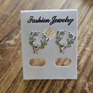 Fashion Jewelry Floral Deer Earrings